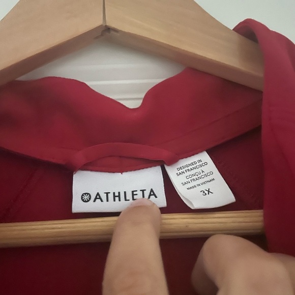 Athleta Salutation Half Zip Top Clover Berry 3X - Picture 9 of 9